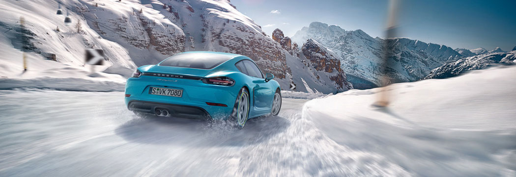 Sale pricing on select Porsche Winter wheel and tire packages.