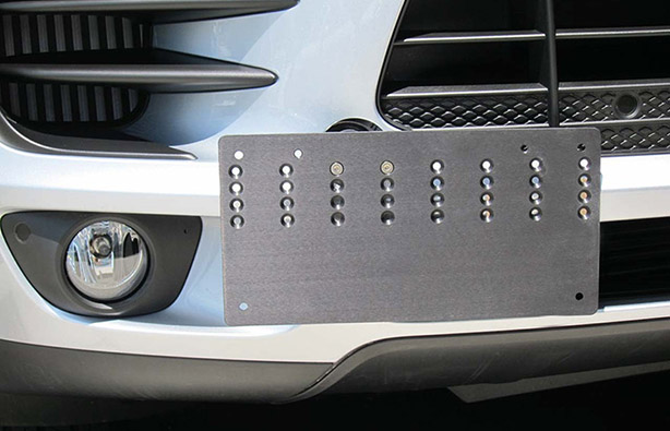 Tow Hook License Plate Mount - Macan
