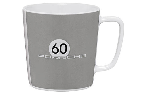 Tazza In Porcellana Porsche Genuine Crest Racing – Nero/Grigio, Made In Germany
