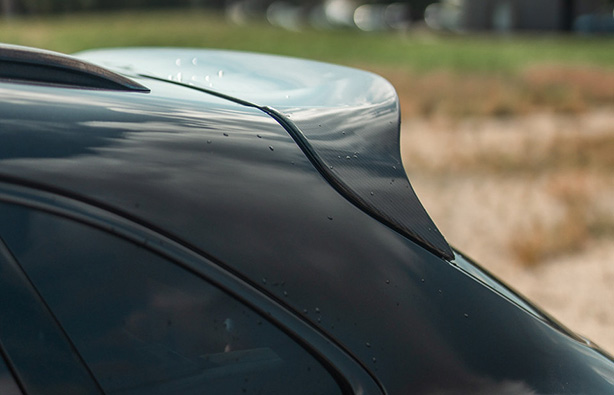 Rennline Carbon Fiber Upkick Hatch Spoiler : Suncoast
