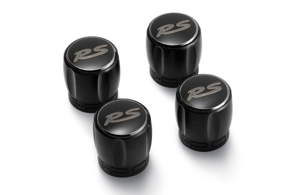 thumbnail image 2 of OEM Porsche Black Crest Tire Valve Stem Caps – Set Of 4 – Macan Cayenne 911 2 of 5