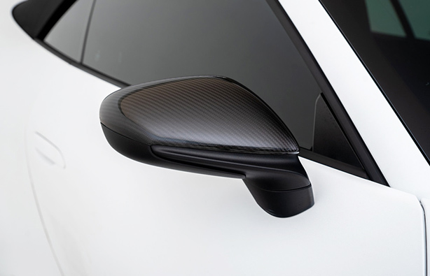 Porsche Taycan 9J1 Dry Carbon Fiber Replacment Mirror Cover Cap | Exterior Mods