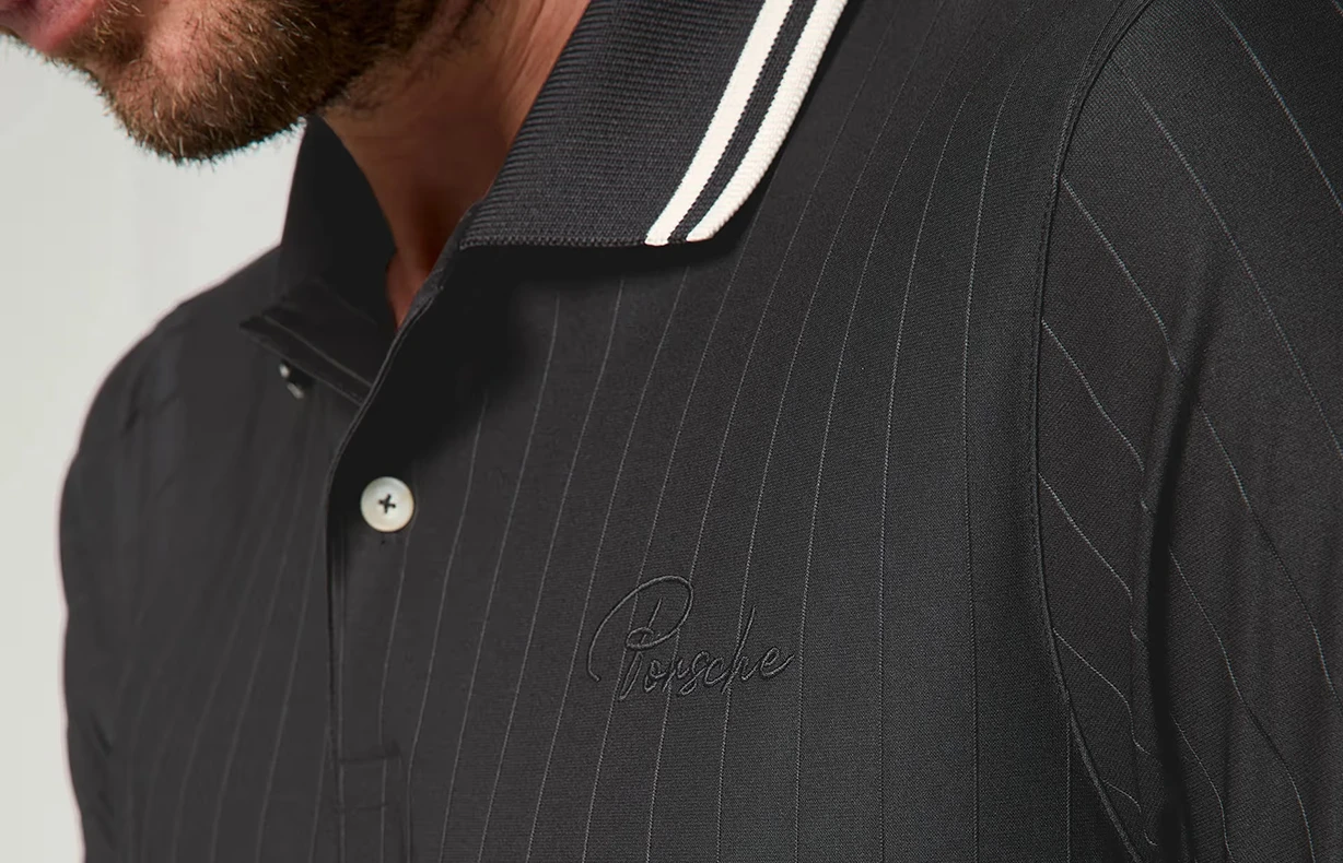 porsche dress shirt Porsche Men's Polo Shirt (Grey)