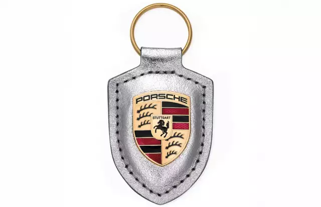 Car Styling Leather Keychain Metal Keyring Hanging Accessories For Porsche Panamera Spyder Carrera Macan Boxster Cayman Cayenne 911 970 981 991 I.133453646