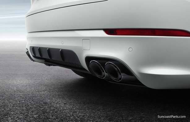 HIG Black Exhaust Pipes Muffler Tail Tip For 2011-2014 Porsche Cayenne V8 Engine 