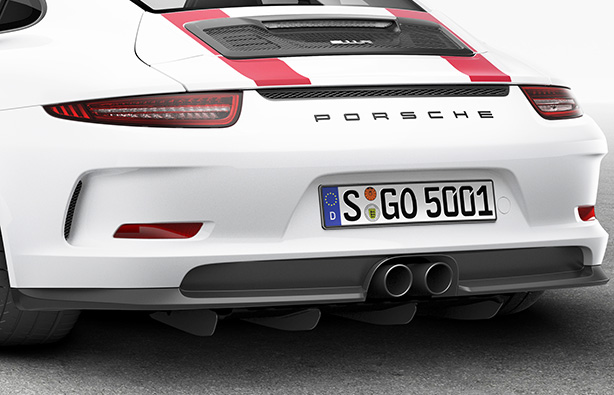 Akrapovic DI-PO-CA-7-G High Gloss Rear Carbon Fiber Diffuser for 2018-2019  Porsche 911 GT3 RS 991.2 