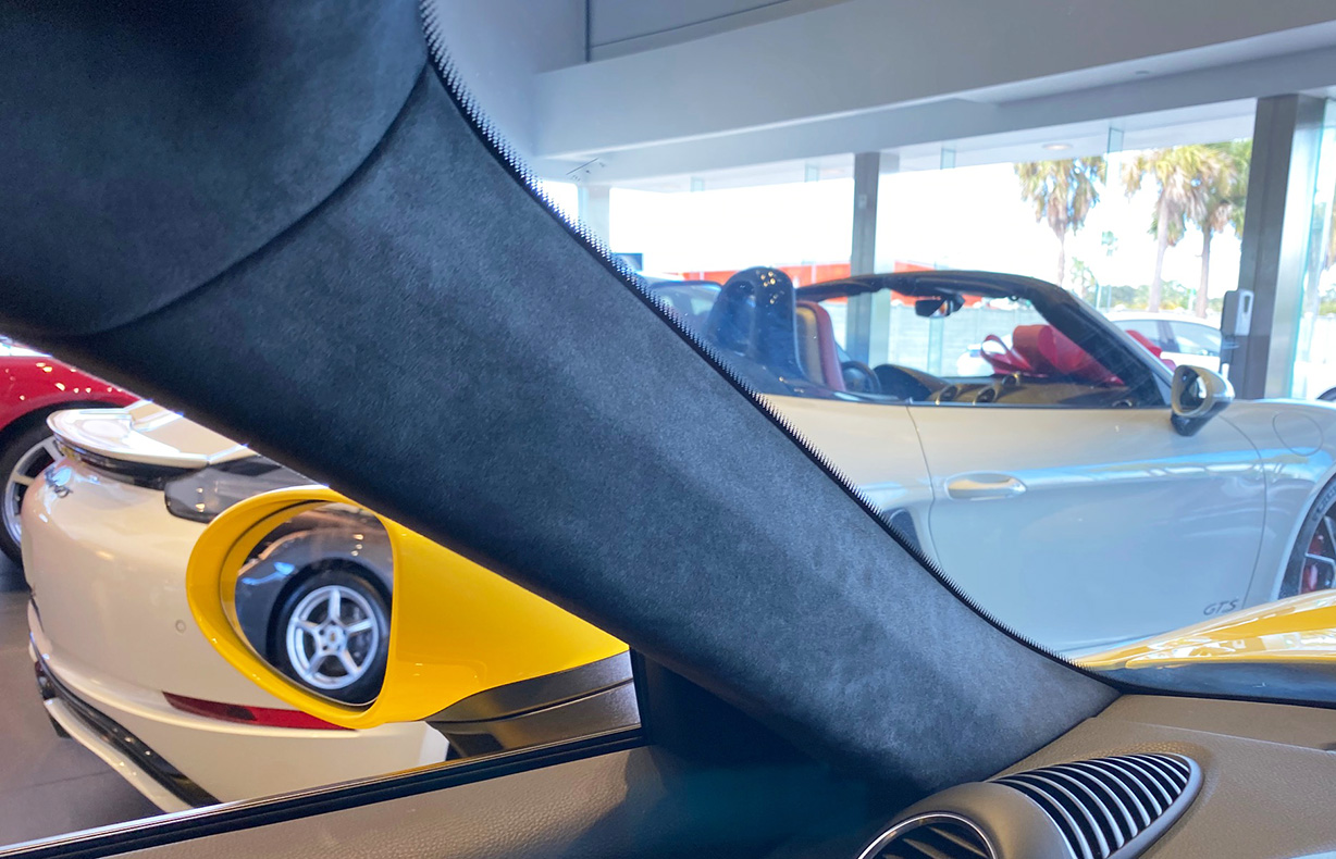 A Pillar in Alcantara : Suncoast Porsche Parts & Accessories