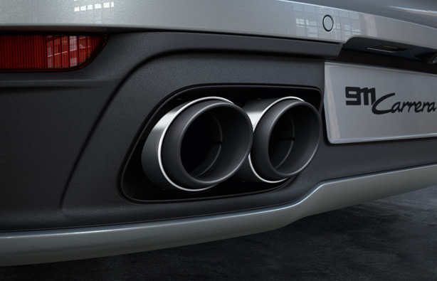 Sport Tail Pipes - Silver/Black : Suncoast Porsche Parts & Accessories