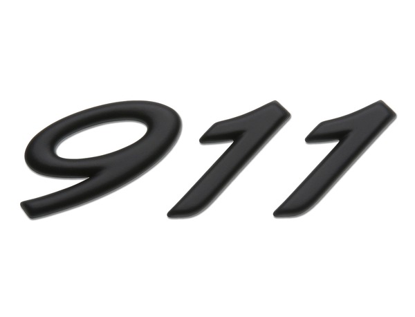 thumbnail image 2 of Genuine Porsche GT3 Rear Badge – Black Emblem Script For 991 | 99155925190 2 of 6