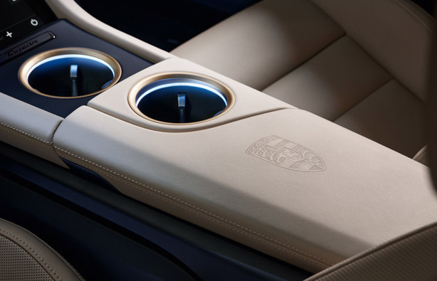 Complete Console Lid with Crest - Taycan : Suncoast Porsche Parts