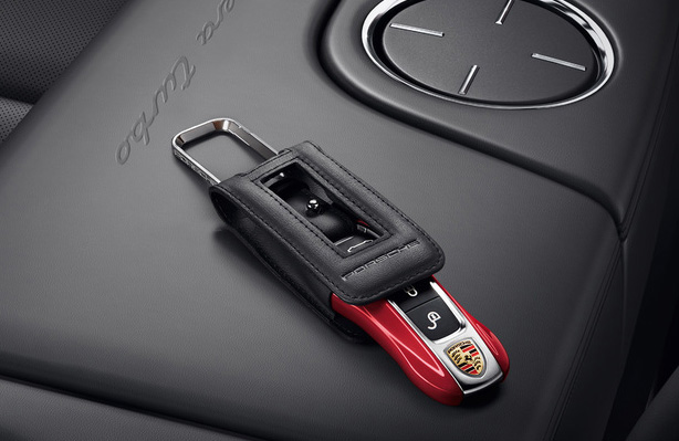 porsche leather key