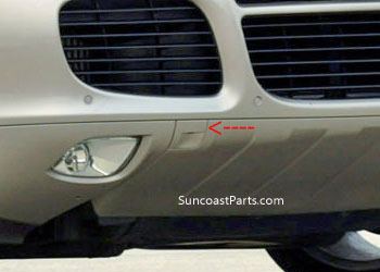 2pcs Front Bumper L/&R Tow Hook Cover For Porsche Cayenne 08-10 95550515610
