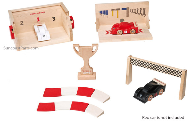 wooden race track