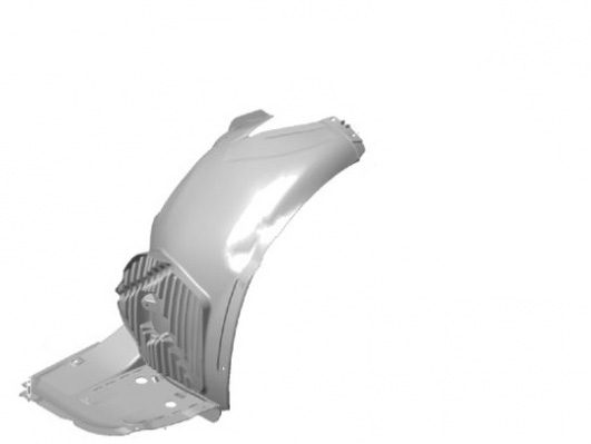 E-home-01 Front Right Wheel Fender Liner Splash Shield – Fits Porsche Cayenne 2011-2018, OEM 95850496201